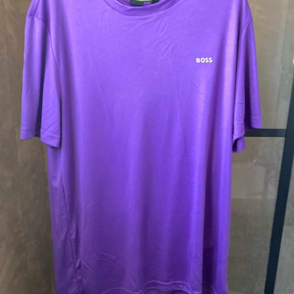 BOSS Men's Purple Shirt